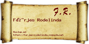 Fürjes Rodelinda névjegykártya